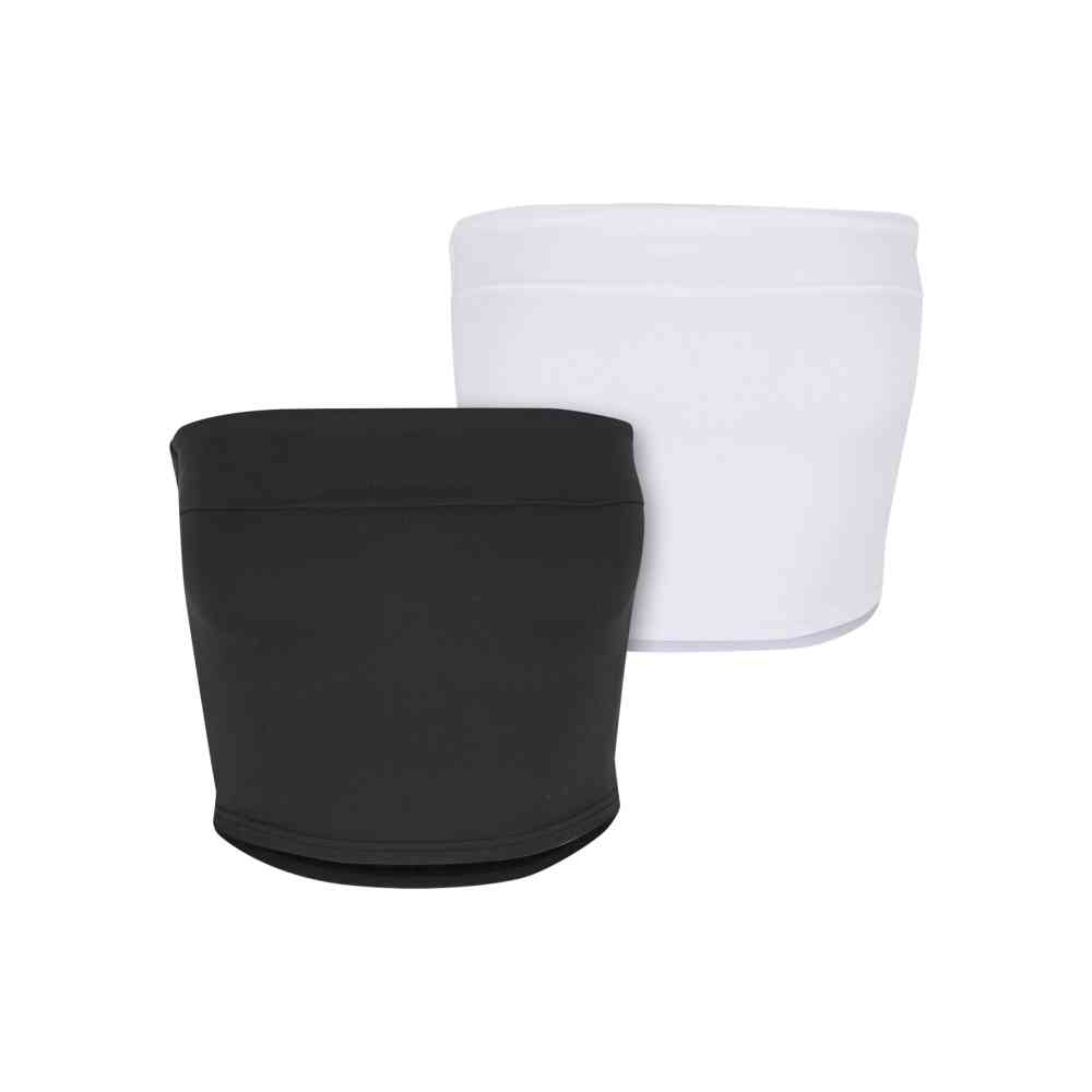 Urban Classics - Bandeau Cropped Top 2Pack Bandeau top - Zwart/Wit